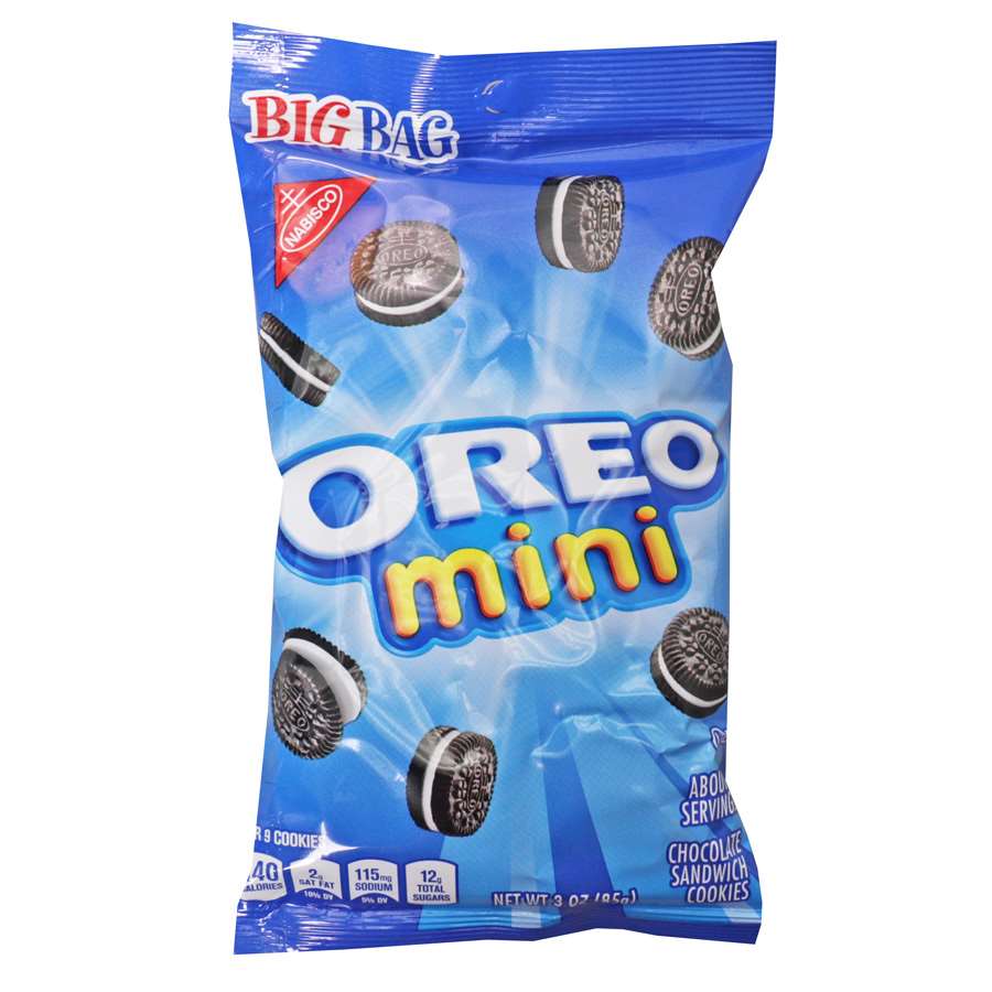 Oreo Mini Chocolate Sandwich Cookies, Big Bag, 12 -3 oz Packs